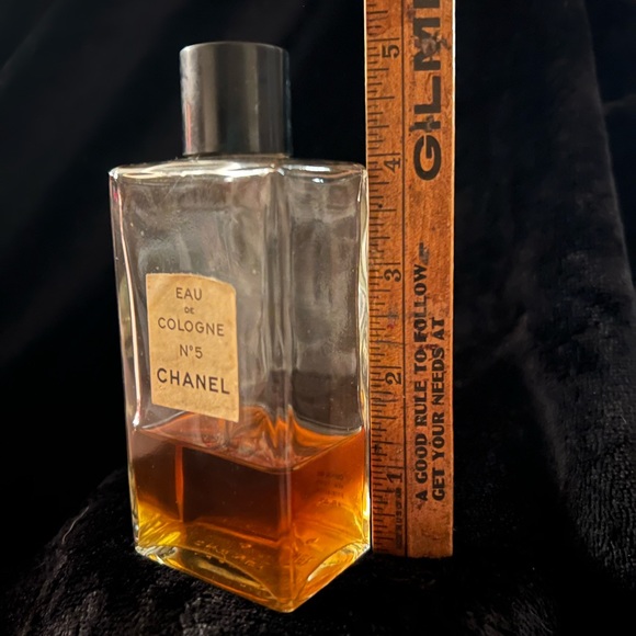 Vintage Chanel No. 5 Eau De Cologne 1950s 1960s Rare Perfume Bottle - Picture 6 of 7